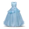 아이 파티 Frock 공식 착용 유아 Vestido Tutu 드레스 소녀 생일 가운 5 6 7 8 9 10 11 12 14 14 세 아기 소녀 210329