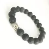 Fili di perline Bracciale alla moda per donna Uomo Bellissime perline di roccia vulcanica e testa di Buddha Attraente design di gioielli Regalo Drop Trum22