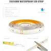 Sensor de interruptor de toque LED tira luz 5m Dimmable néon flexíveis tiras de iluminação de cozinha leds backlight diodo fita 12v d1.5