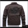 Jackets Outerwear & Clothing Apparel Drop Delivery 2021 Autumn Winter Mens Casual Fashion Stand Collar Motorcycle Jacket Men Slim Pu Leather