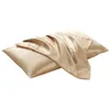 2026inch Silk Satin Pillowcase 12 Colors Ice Silk Skinfriendly Pillowslip Zipper Cover Double Face Envelope Bedding Pillow Case 6207957