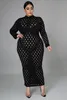 5xl الدهون امرأة كبيرة المرأة شبكة تمتد اللباس عارضة زائد حجم فساتين bodycon للنساء ملابس السيدات يوصي