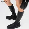 RIBETRINI Stilista di marca Donna Stivali alti alla coscia Piattaforma Tacco grosso Casual Tempo libero Punk Street Stivali sopra il ginocchio 211009