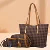 Estilo Simples Womens Totes Bags Cor Sólida Polka-Dot Design Senhora Saco De Ombro Ao Ar Livre Aproximadamente Bolsa de 4 peças