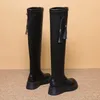 Bottes arrivée 2021 automne et hiver mode tendance Style femmes cheville genou longueur courte peluche chaud taille40