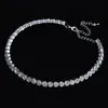 Bridal Fashion Crystal Rhinestone Choker Necklace Women Wedding Accessories Tennis Chain Chokers Jewelry