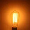 المصابيح E27 25W زجاج اديسون ضوء لمبة المتوهجة ST64 أضواء الرجعية قلادة الديكور خيوط 110 فولت / 220 فولت