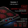 Refroidisseur de jeu COOLCOLD coussin de refroidissement pour ordinateur portable 6 ventilateurs LED rouges/bleus silencieux support d'ordinateur Portable réglable à débit d'air puissant