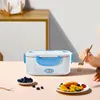 Elektrische verwarming Lunchbox 2 Lagen Draagbare Bento Container Mini Rijstkoker Auto Elektronische Voedselopslag