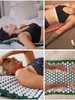 Maty Masaż Shiatsu Pad Neck Back Back Massager Pain Relief 67 * 42 cm Z Torba