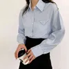 Automne coréen style lâche cardigan chemisier femme bureau à manches longues chemises solides femmes plus taille dames hauts blusas 11290 210508