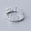 Обручальные кольца Модное кольцо Маленькая открытая императорская корона Ringen Ювелирные изделия Женские крутые милые миди для женщин Подарки для вечеринок Обещают пары6996437