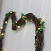 Stringhe 2/3/5 / 10m Leaf Ghirlant Battery Gestisce Luci di corda di rame Led Fairy per la decorazione di nozze di Natale Evento del partito