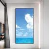 Naklejki Okno Dekoracyjne Windows Film Prywatność Piękne morze Witraż Nie Klej Statyczne przylewanie Frosted Tint