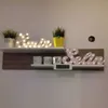Personalized name LED light sign door cover night light bedroom decoration wall decoration wedding decoration lamp 210811