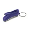 Mini danseur satin ballet keyring violet professionnel toe cadeaux chaussures clés de trousse de couverture petit outil pour les clés de clés 5517020