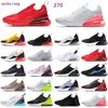 Nike Air Max 270 Scarpe runnin Triple Bianco Black Red Donne Uomo Uomini Chaussures Bred Be True Barely Rose Mens Trainer Scarpe da ginnastica sportiva all'aperto