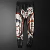 Personalized Printed Ice Silk Casual Pants Men's Fashion Summer Men Joggers Harem Brand Pantalon Hombre Trousers