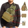 Tactical Militar Ombro Saco Exército Molle Pack Nylon Camuflagem Utilidade Viagens Caminhadas Caça Caça Crossbody Sling Backpack Y0721