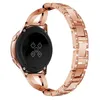 Titta på band Fashion X Type Style Diamond Armband för Galaxy Active 2 1 Band Metal Link Women Strap 42mm 46mm257R