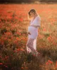 Mutterschaftskleider für Fotoshootte Frauen Schwangerschaft Spitzenkleid Fotografie Requisiten sexy Langarm Maxi Mutterschaftskleid Vestidos Q0713