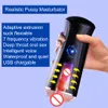 ZL0123 Realistic Pussy Masturbator Blow Job Adult Male Electric Masturbation Cup Oral Sex Cups Artificial Simulated Vagina Sex Toys For Men Boy Valentine