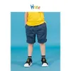 Hnne Summer Elastic Waist Shorts Children Solid Color Unisex Boys Girls Short High Quality Brand Clothing HJ150322 210723