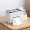 Caixas de tecidos guardanapos de caixa nórdica com tampa de lid de estar de controle remoto desktop de armazenamento de detritos criativos de papel de guardanapo organizador