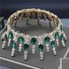 Noiva Crown Strass Crystal Headdress Nupcial para Mulheres Casamento Cabelo Acessórios de Jóias Prom Tiaras Coroas inteiras