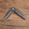 New-Arrival Assisted Fast Open Flipper Folding Knife 8Cr13Mov Black Stone Wash Blade Steel Handle EDC Pocket Gift Knives