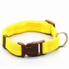 Cztery modele Solid Colors Basic Pet Dog Collar Poliester Nylon Szybka klamra