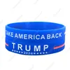 Trump Make America First Armband Partybevorzugung Schwarz Blau I Like Trump 2024 Silikonarmband