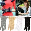 Cycling Gloves Fashion Ladies Outdoor And Driving Black Big Lace Sexy Short Sunscreen