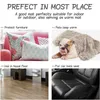 Long Plush Pet Blankets Dog Cat Bed Mats Deep Sleeping Soft Thin Covers for Summer Winter Bed Use Blankets Cat Mattress 210915