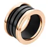 50% di sconto anello d'amore in acciaio al titanio moda anello in oro rosa argento per amanti anello coppia in ceramica bianco nero per jers regalo