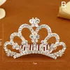 Girls Crown Hairpins Rhinestone Crystal Princess Hair Clips Combs Headwear Children Kids Party Jewelry Ornaments Accessories4749858