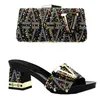 Arrival Italian Shoes And Bags To Match With Bag Set Decorated Rhinestone African Party Dress