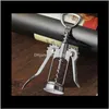 Openers Stainless Steel Bottle Handle Pressure Red Wine Kitchen Accessory Bar Tool Corkscrew Opener Mho4Q Jowub