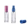 Nbyaic 100pcs 5ml portable travel sample bottling 10ml long small glass bottle perfume spray bottle empty bottle multi-color