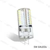 Żarówki LED Corn Light G9 G4 1,5 W 3W DC12V AC220V SMD3014 Silikonowe lampy do kryształu Wisiorek żyrandol Eub
