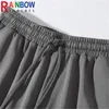 Rainbowtouches Shorts Uomo Street Hip Hop Pantaloni s Hole Cotton Summer Casual Loose Board 210714