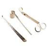 DHL Fast 3pcs 1set Candle Scissors Accessory Snuffers Wick Trimmer Dipper candles hook Accessory Wholesale