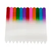 Renkli Cam Tırnak Dosyaları Dayanıklı Kristal Dosya Tamponu NailCare Sanat Aracı Manikür UV Polonya ToolsA15