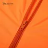 Kvinnor Sexig Neon Rosa Orange Fitness Två Piece Jogger Set Höstjacka och Byxor Bodycon Sport Sweat Uniform Track Biker Passar Y0625