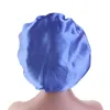 Nuovo berretto da notte in raso elasticizzato in stile etnico Berretto turbante a tesa larga stampato Berretto per la cura dei capelli di bellezza Cappello per chemioterapia