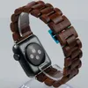 나비 버클 팔찌와 애플 나무 시계 밴드 Iwatch 123456 SE 나무 스트랩 38mm 40mm 42mm 44mm