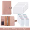 Wholesale A6 Notepads Cover with 8PCS PVC Binder Pockets and 12PCS Expense Budget Sheets for Money Receipts Budgeting Organizer