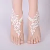 women crochet barefoot sandals