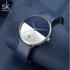 SK Creative cadran montre femmes montres décontracté en cuir dames montre pour femmes femmes 2019 luxe bleu couleur mode Relogio Feminino