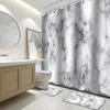 cortinas e acessórios do chuveiro do banheiro